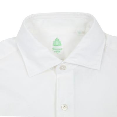 Finamore Tokyo Brushed Cotton Shirt in White