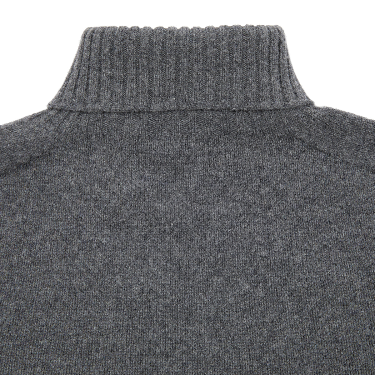 Harley Roll-Neck Geelong Lambswool Jumper in Derby Grey