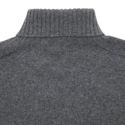 Harley Roll-Neck Geelong Lambswool Jumper in Derby Grey
