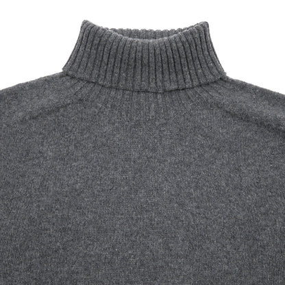 Harley Roll-Neck Geelong Lambswool Jumper in Derby Grey