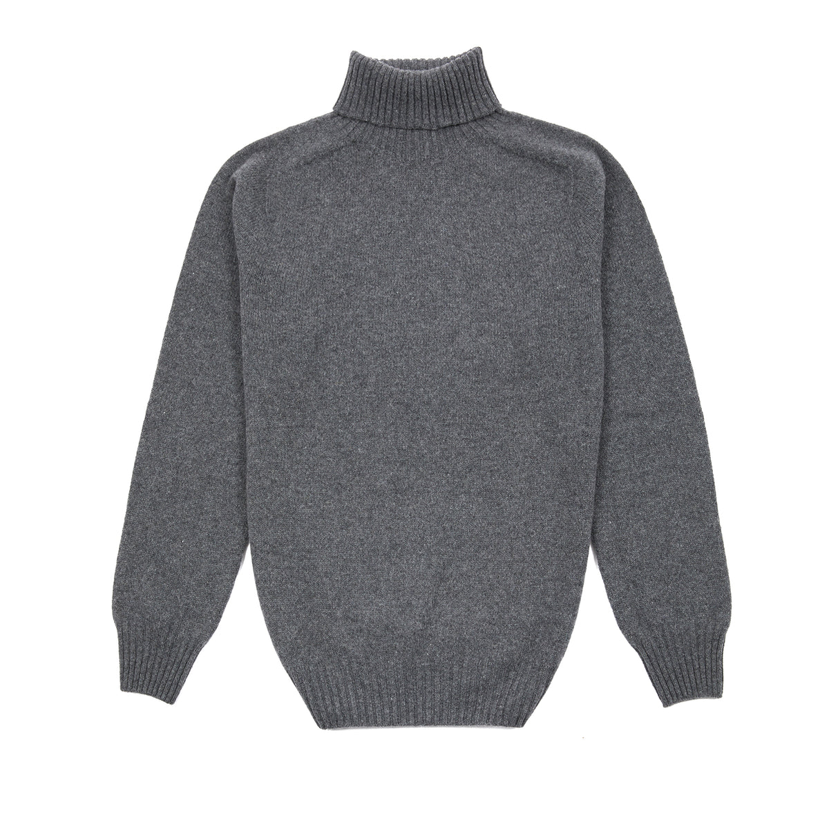 Harley Roll-Neck Geelong Lambswool Jumper in Derby Grey