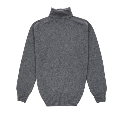 Harley Roll-Neck Geelong Lambswool Jumper in Derby Grey